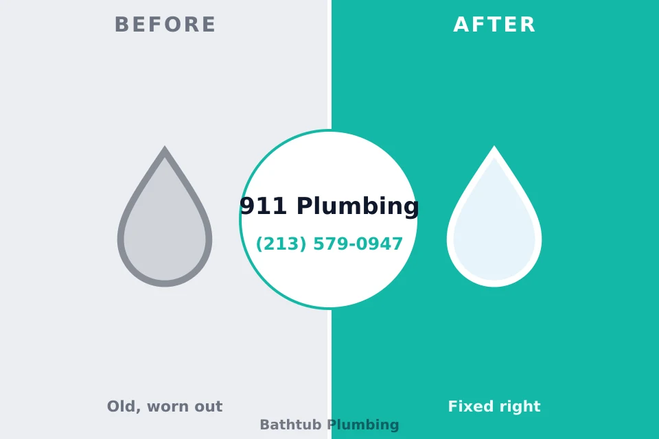 Before and after: plumbing repair Saxonburg, PA